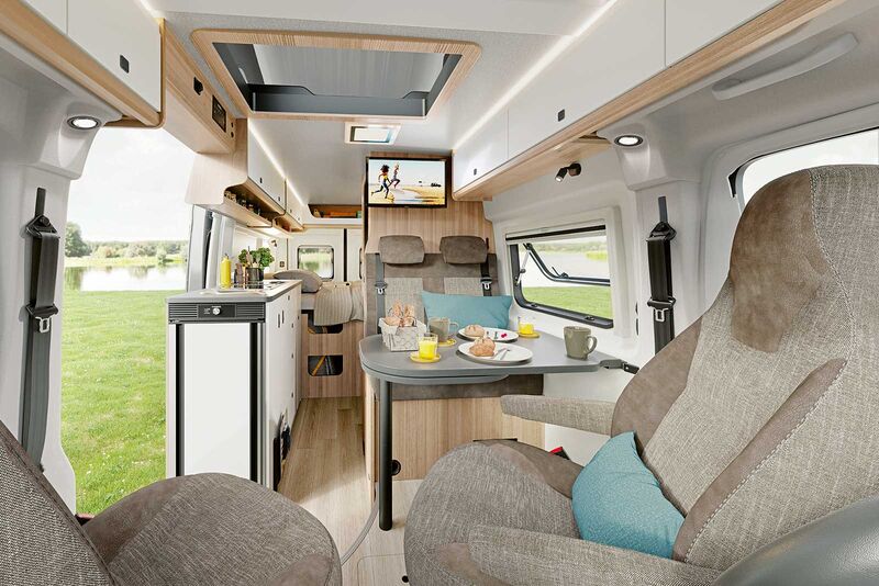 L'intérieur est très bien rangé et clairement structuré.