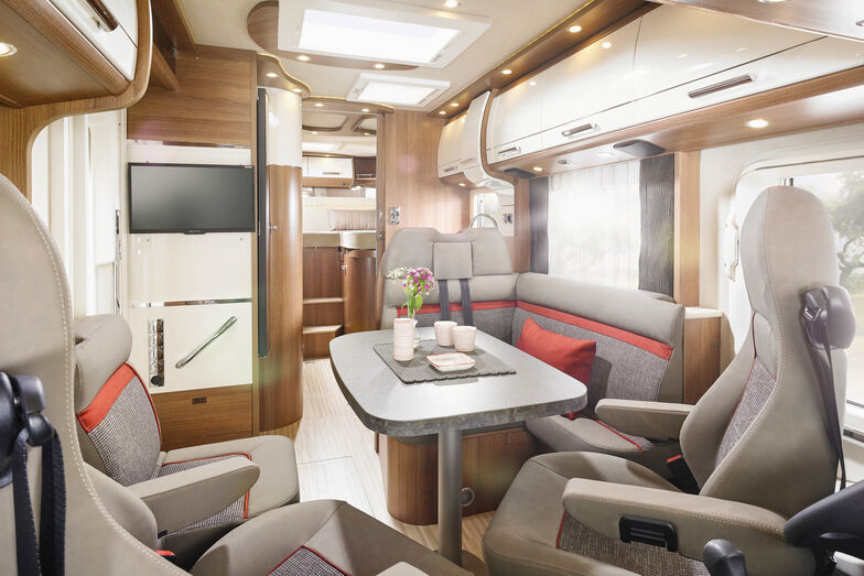 Trotz einer Länge von nur 6,63 Metern bietet der C-Compactline I 141 LE Einzelbetten im Heck.