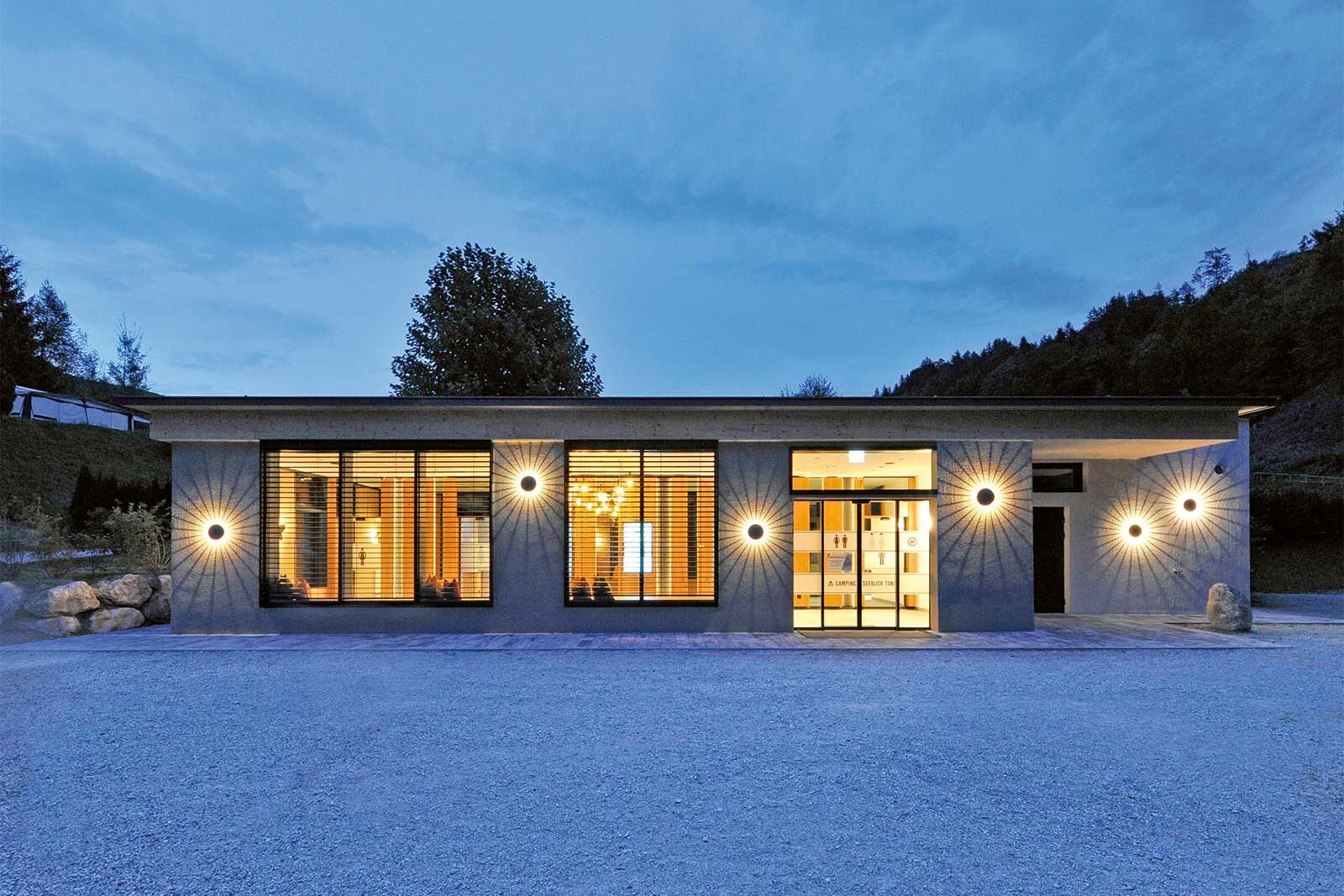 Les sanitaires du camping Seeblick Toni ont été inaugurés à la fin de l'année 2025.