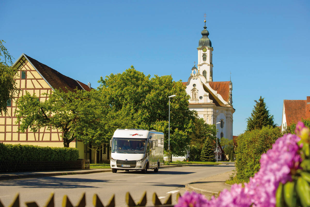 Unterwegs in Steinhausen, das zur Stadt Bad Schussenried gehört.