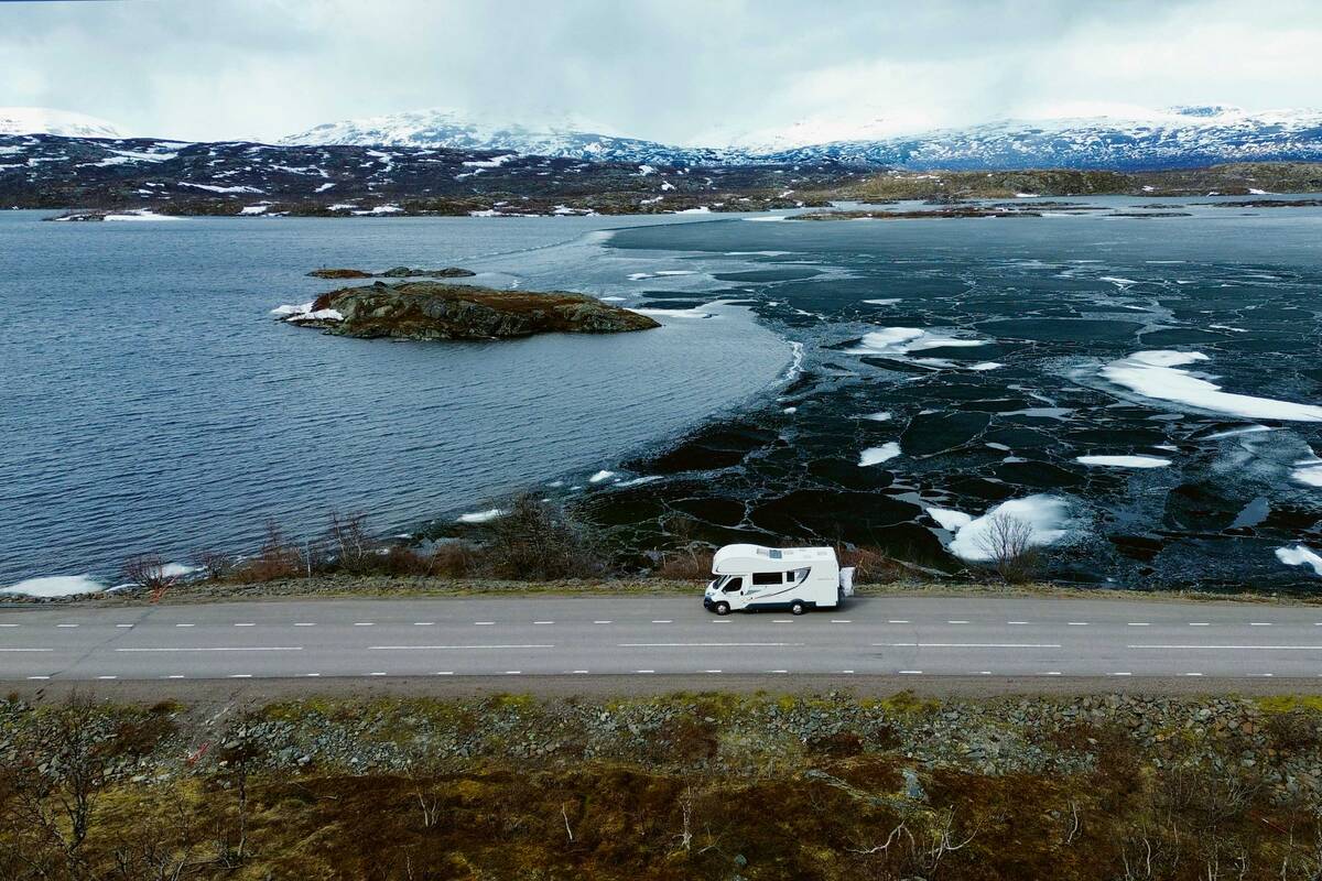 Der Björnfjell-Pass zwischen Schweden und Norwegen.