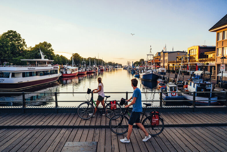 Schöne Aussichten in Warnemünde.