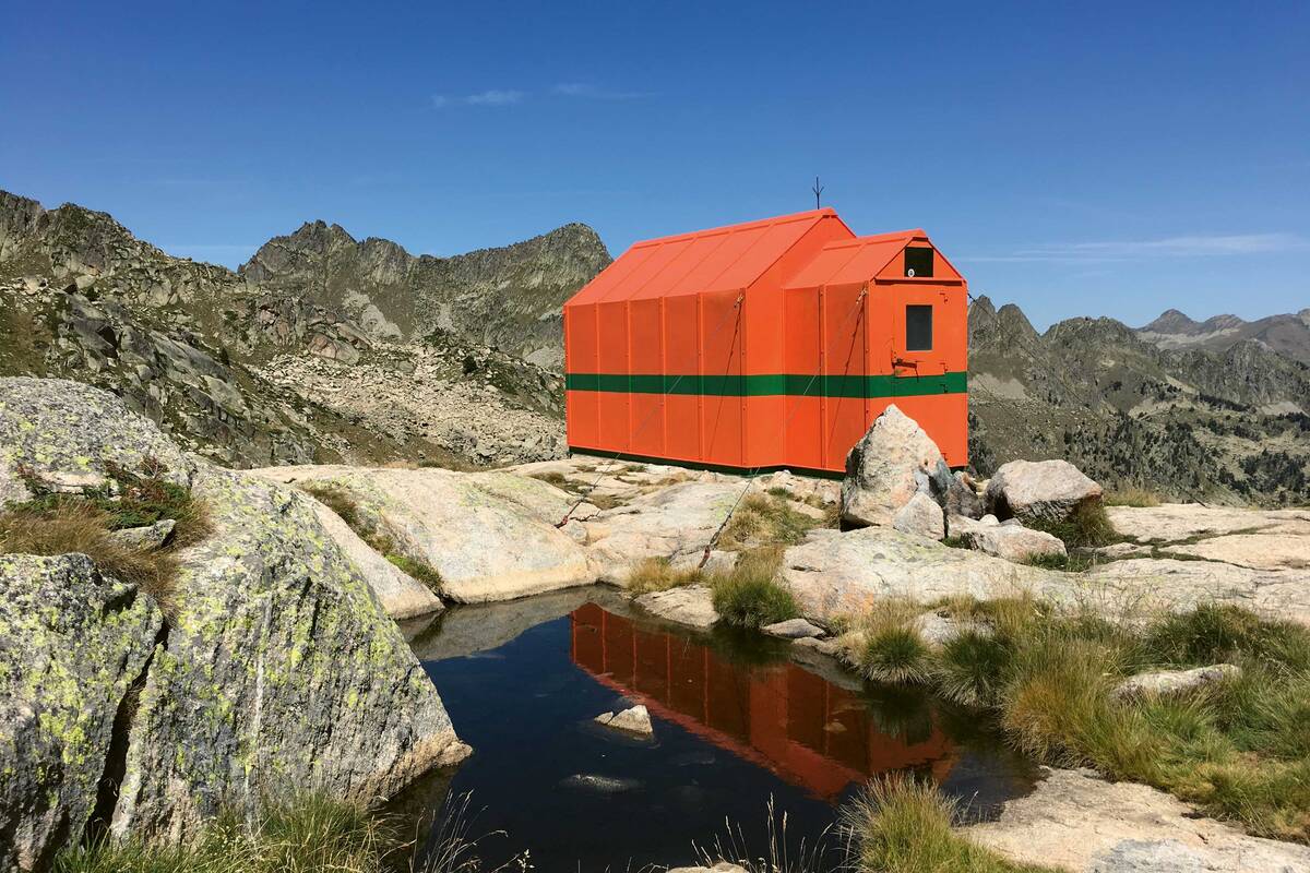 Abgelegenes Biwak im Parc Nacional d&#039;Aigüestortes i Estany de Sant Maurici.