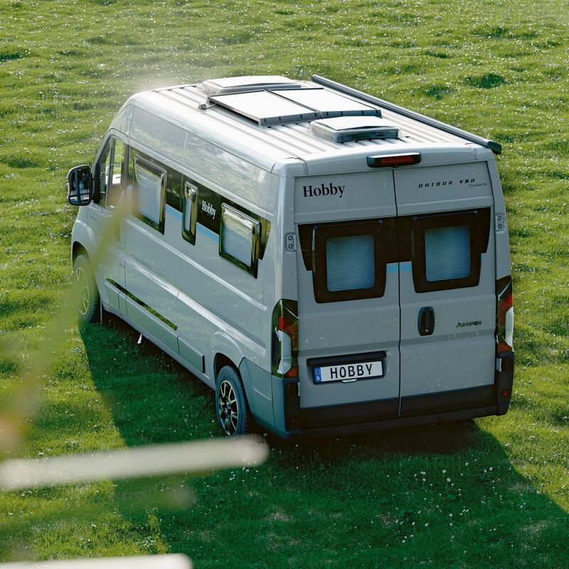 Die serienmässige Solaranlage ist das herausstechende Merkmal des neuen Hobby Ontour Van Solaris 600 FT.