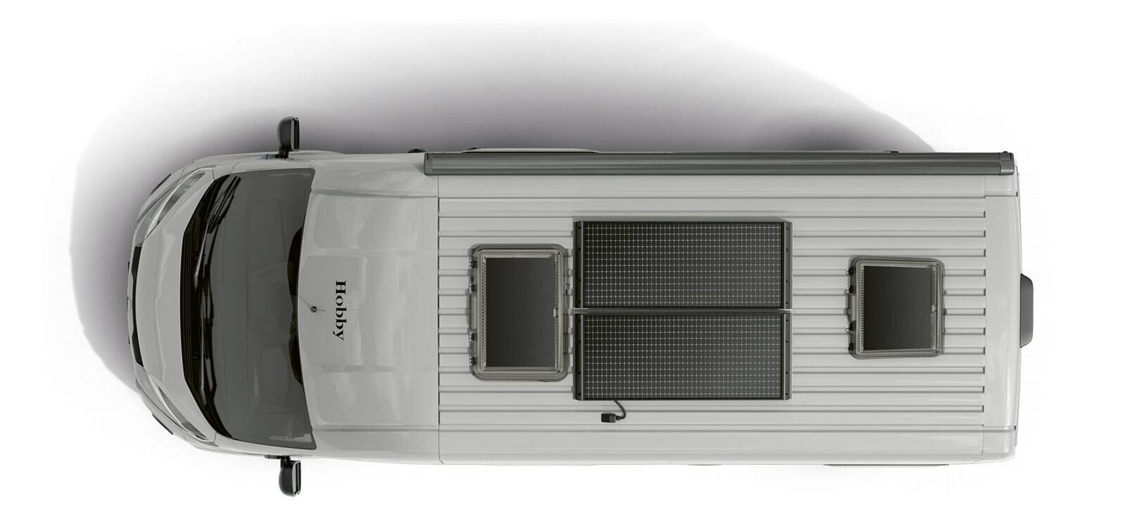 Die Power-Black-Line Büttner-Dometic mit einer Leistung von 260 Watt soll den Hobby auch bei Teilverschattung oder schwacher Sonneneinstrahlung mit Strom versorgen.
