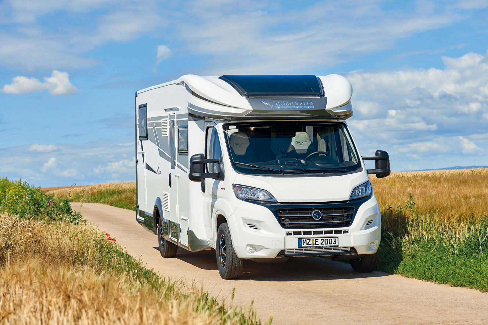 Der teilintegrierte Kea 86 basiert wie alle Modelle auf dem Fiat Ducato.